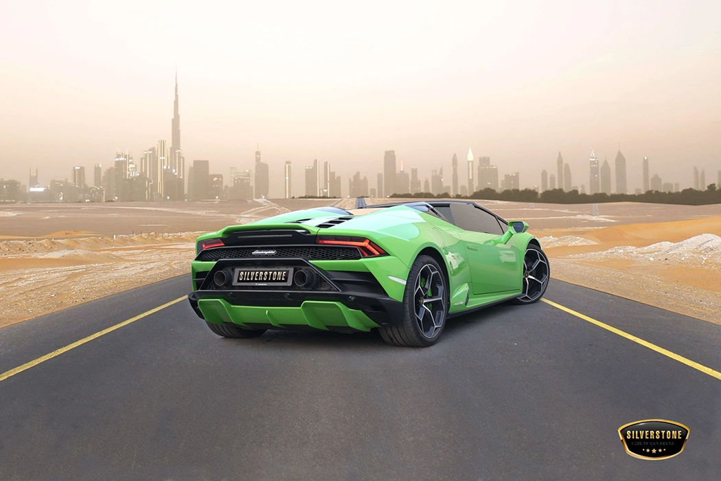 Lamborghini Huracan Evo Spyder
 - Luxury car rental Dubai