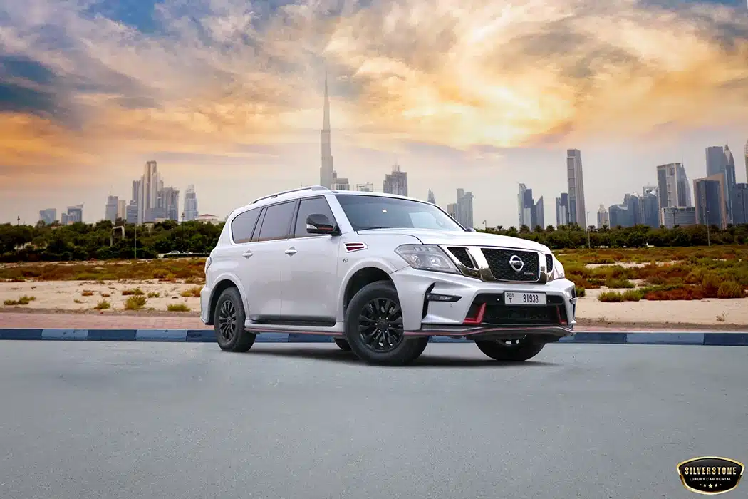 Rent Nissan Patrol Nismo Silver in Dubai - SUV Rental Dubai for Desert Adventures