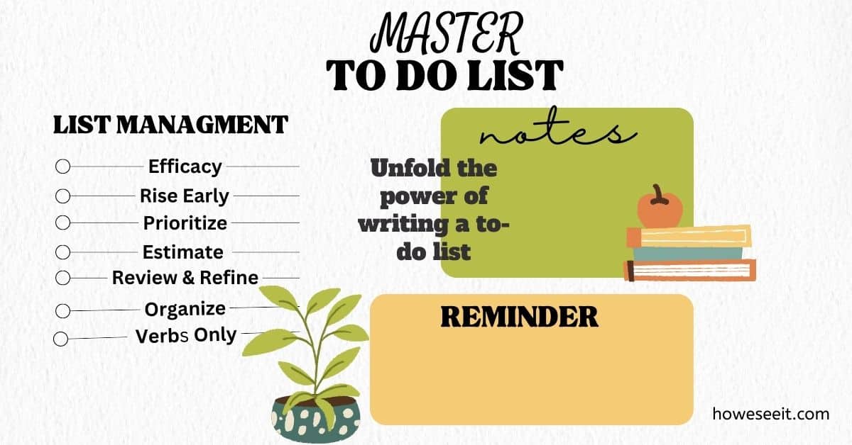 master to-do list